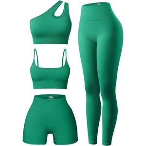 Ropa Deportiva Personalizada para Mujer 2024, Conjunto de Yoga sin Costuras, Ropa Deportiva de 3 Piezas, Conjunto de Gimnasio, Conjunto de Fitness, Conjuntos de Yoga - Product Image 3