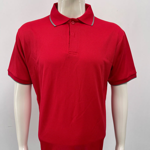เสื้อโปโลผู้ชายแบบเรียบสีพื้น โพลีเอสเตอร์ แขนสั้น น้ำหนักเบา สวมใส่สบาย - Product Image 6