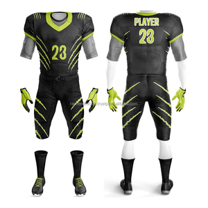 Uniforme de Fútbol Americano Personalizado de Diseño Superior, Unisex, Talla Grande, Manga Corta, Transpirable, de Alto Rendimiento, con Transferencia de Calor - Product Image 3
