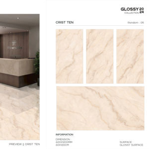 Baldosa de Porcelana Pulida Brillante Royal, Formato Grande 600x1200, para Pared y Suelo, Uso Interior y Exterior Moderno - Product Image 1