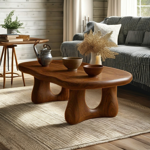 โต๊ะกาแฟทำจากไม้สำหรับห้องนั่งเล่นโต๊ะกาแฟทำมือทำจากไม้เวียดนามดีไซน์ไม่เหมือนใคร - Product Image 2