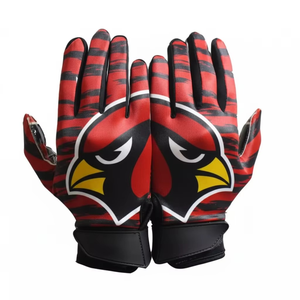 Gants de football américain pour hommes OEM, prix d'usine en gros, gants de football américain de haute qualité - Product Image 5