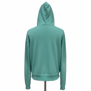 Sudadera con capucha personalizada para hombre con logotipo bordado con pedrería completa, cremallera personalizada, tejido grueso de 400 g/m², 100 % algodón, forro polar cómodo y transpirable. - Product Image 2