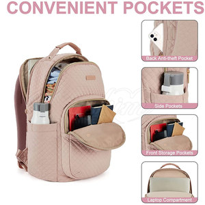 Sac à dos de voyage décontracté classique de grande capacité avec plusieurs compartiments de rangement, léger pour une utilisation quotidienne à l'école et au bureau - Product Image 2