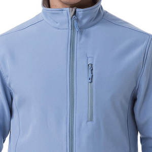 Veste de travail softshell personnalisée, uniforme de sécurité réfléchissant, col montant, logo sur le devant, imperméable, coupe-vent, respirante - Product Image 3
