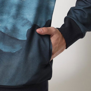 Sudadera con Capucha para Hombre, Estampado por Sublimación con Diseño de Montaña, Corte Regular, Tejido de Poliéster, Ropa Casual de Otoño - Product Image 6