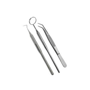 Kit de revisión dental con espejo de acero inoxidable, sonda y pinzas, instrumentos quirúrgicos para cuidado bucal de Dentavex - Product Image 5