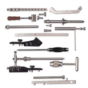 Kit de chirurgie pour clouage intramédullaire manuel, forets à poignée en T en acier de qualité médicale, certification CE, support de stockage autoclavable à trois niveaux - Product Image 5