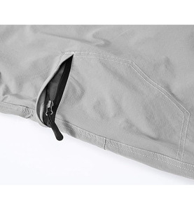 Shorts décontractés pour hommes en molleton 100 % coton, coupe classique, taille haute élastique, brodés, anti-plis, multi-poches, couleur et logo personnalisables - Product Image 5