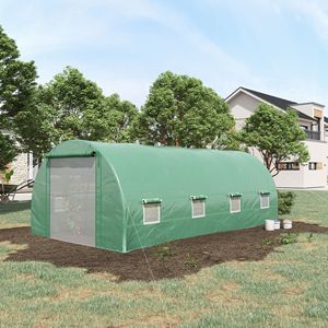 Serra Grande con Telaio in Acciaio 19FT X 10FT X 7FT con Finestre e Porta, Kit Casa Calda per Giardini - Product Image 2