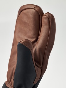 Gants de poignet en coton/polyester/spandex marron et noir, unis, élastiques, compatibles écran tactile, détection par aiguille, écologiques, pour le sport et l'usage quotidien - Product Image 4
