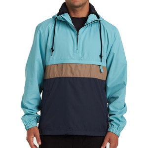OEM Custom Logo Print Waterproof Outdoor Sportswear Jackets Low MOQ Windbreaker Pullover Quarter Zip Windproof Anorak Jacket Set - Product Image 3