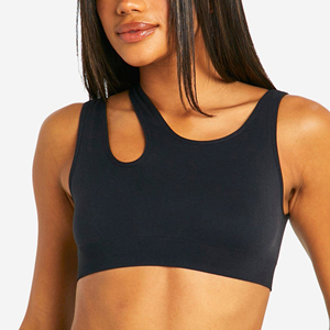 เสื้อชั้นในกีฬาสำหรับผู้หญิงแบบ U-Neck Racerback รองรับทรงสูง พร้อมแผ่นรองถอดได้ ลายสก็อต ผ้าสแปนเด็กซ์/ไนลอน ระบายเหงื่อได้ดี เหมาะสำหรับโยคะ - Product Image 4