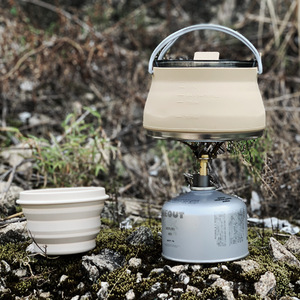 Ensemble de cuisine d'extérieur pour 1-2 personnes, ustensiles de camping portables avec vaisselle - Product Image 2
