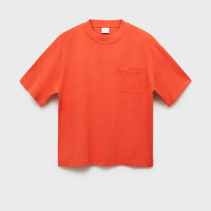 เสื้อยืดทรงบ็อกซี่ 100% ผ้าฝ้าย คุณภาพสูง ปรับแต่งได้ คอเล็ก ไหล่ตก โลโก้ด้านหน้า สไตล์สตรีทแวร์ เสื้อยืดผู้ชาย - Product Image 6