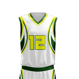 Custom Men's School Team Basketball Uniform Set Tops Shorts Quick Dry Breathable Moisture-Wicking Heat-Transfer Printed Logo - Product Image 4