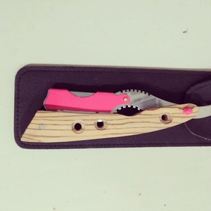 มีดโกนสำหรับช่างตัดผมมืออาชีพใบมีดสแตนเลสพร้อมที่จับไม้ - Product Image 2