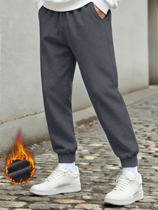 Pantalones de Felpa de Corte Holgado con Tela Suave y Cálida, Cintura Cómoda, Acabado Duradero y Estilo Práctico para el Día a Día en Casa - Product Image 1
