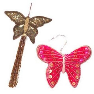 No.Quality Handmade Newly Shape Attractive Design Beautiful <b>Red</b> Heart Shape Hand Embroidery and Beaded Christmas <b>Ornaments</b> - Product Image 6