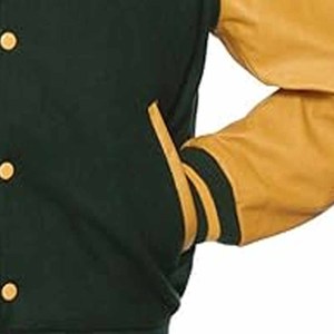 Embroidery <b>Men</b> College <b>Leather</b> Sleeves Custom Baseball Bomber Letterman Varsity <b>Jacket</b> - Product Image 2