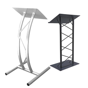 Podio de Conferencias Curvo TRUSS, Atril Rectangular de Aluminio, Podio de Truss para Exhibición en Eventos - Product Image 4
