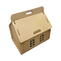Großhandel Wellpappe Cat Scratcher House Karton Tragbares Katzen haus für Katzen unterhaltung und Unterstand aus Vietnam