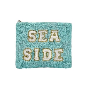 Monedero personalizado con diseño de corazones para niñas con cuentas de semillas, hermoso regalo para mamá del lado del mar, accesorio de moda - Product Image 1