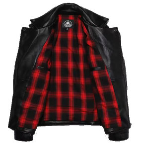 Chaqueta de Motocicleta de Cuero Unisex para Invierno, con Cierre, Manga Larga, Secado Rápido, Informal, con Bolsillos con Cremallera - Product Image 4