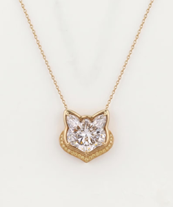Collar con Colgante Chapado en Oro de 18K para Mujer, con Circonita Cúbica y Cadena de Caja, Joyería Bonita para Uso Diario - Product Image 4
