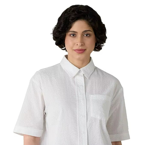 Women’s Cotton <b>Button</b> Down <b>Shirt</b> – Regular Fit | <b>Half</b> Sleeve Casual <b>Shirt</b> for Comfortable Everyday Wear - Product Image 1