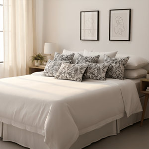 SOGA Juego de 6 piezas de sábanas y fundas de almohada, 4 fundas de 45 cm con diseño de palmeras tropicales y 2 fundas de almohada rectangulares de 30x50 cm con diseño de palmeras. - Product Image 6