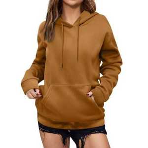 Sudaderas con capucha cortas y forro de color personalizado para mujer y hombre, mezcla de poliéster/algodón 100%, premium, extragrandes, con cremallera, lisas - Product Image 4