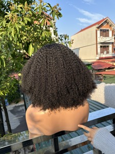 Extensions de cheveux vietnamiennes vierges 100% alignées sur les cuticules Lace Front perruque birmane bouclée de couleur naturelle expédition rapide cheveux humains - Product Image 4