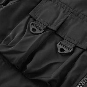 Veste cargo homme à bas prix, entièrement personnalisée, corps en laine, manches en cuir, avec broderie personnalisée, manteau pour homme - Product Image 4