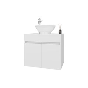 Mobile da bagno Sheridan bianco con 2 ante - Product Image 3