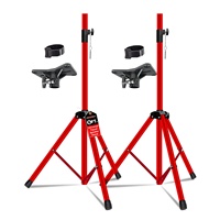 Soportes Metálicos Ajustables de 5 Niveles para Altavoces de 6 Pies, Par de Trípodes para DJ y Estudio con Inserto de 35mm