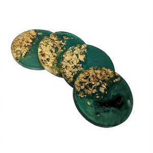 "Premium Eco-Friendly Resin <b>Tea</b> Coaster <b>Set</b> for Coffee Tables-Handmade Decorative Eco-Quality" - Product Image 2