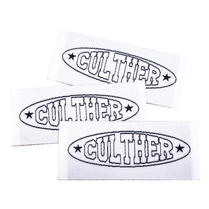 Étiquettes tissées autocollantes personnalisées en gros, découpées à la règle, pour chapeaux - Product Image 2