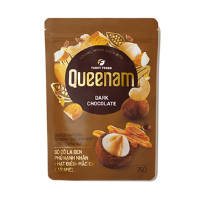Precio al por mayor de calidad superior gragea HALAL OEM 75G chocolate negro recubierto caramelo almendra anacardo nueces de Macadamia aperitivos de comida - Product Image 1