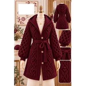 Pulls 100% acrylique ou coton, calibre 12, pour femmes, très tendance, style décontracté, pour la saison hivernale, fournisseur du Bangladesh. - Product Image 3