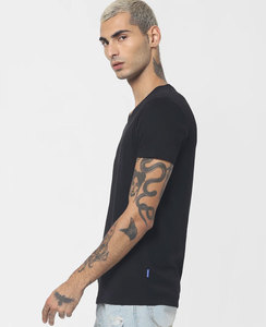 Hombres 100% algodón logotipo personalizado diseño en blanco transpirable camisetas de alta calidad de gran tamaño gota hombro camiseta para hombres - Product Image 1