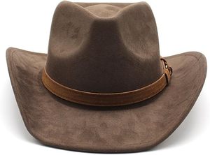Sombrero de Vaquero de Gamuza Sintética Vintage con Logotipo Personalizado - Product Image 5