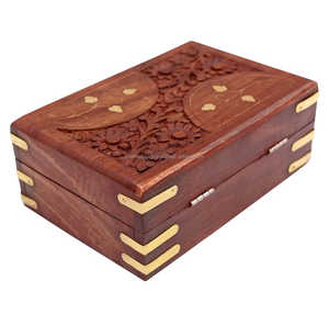 Handcrafted Polished <b>Wooden</b> Jewelry <b>Box</b> with Elegant Carving | Premium Eco-Friendly Tabletop Storage for Keepsakes & Home Decor - Product Image 4