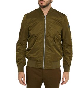 Veste bomber pour homme en nylon/polyester respirante et confortable à séchage rapide avec logo frontal – Vente en gros pour l'hiver - Product Image 1