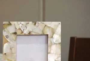 Mother of Pearl <b>Photo</b> <b>Frame</b> Resin Picture Display Handmade Natural Pattern Beige Brown <b>Black</b> Blue for Home Wedding Gift - Product Image 5