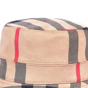 Sombrero de Pescador a Cuadros de Lona de Algodón Unisex para Adultos, Casual de Primavera/Verano - Product Image 4