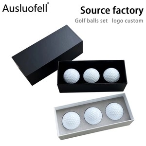 Set Regalo di 3 Palline da <span class=keywords><strong>Golf</strong></span> Personalizzate con Logo, Bianche e Nere, in Confezione Premium con Palline in Gomma Sintetica a 2 Pezzi - Product Image 6