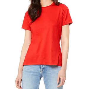 T-shirt d'été pour femme, best-seller, haute qualité, 100% coton, respirant, séchage rapide, anti-plis, écologique, logo personnalisé - Product Image 2