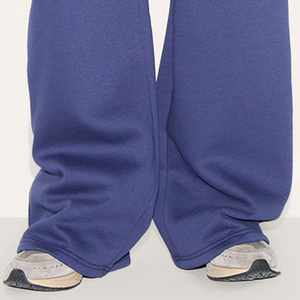 Pantalones Deportivos Anchos Azul Marino para Mujer, Personalizados, de Poliéster y Algodón, Estilo Oversize, Calidad Premium OEM, Corte Holgado - Product Image 5