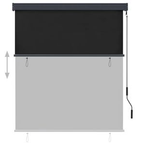 55.1 antracite "x 98.4" tende e tapparelle eleganti da esterno per uso interno ed esterno - Product Image 3